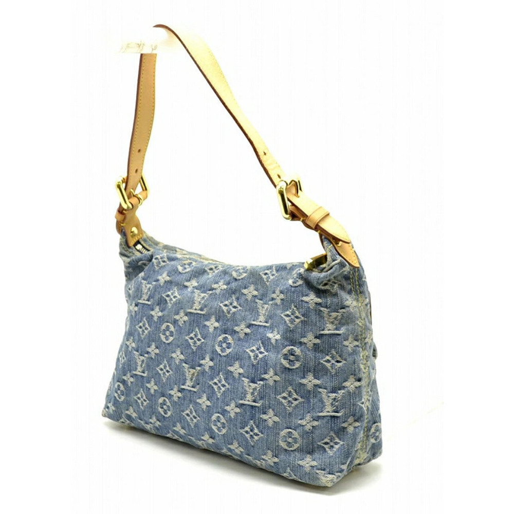 Louis Vuitton Hobo Denim Bag Baggy Shoulder Monogram